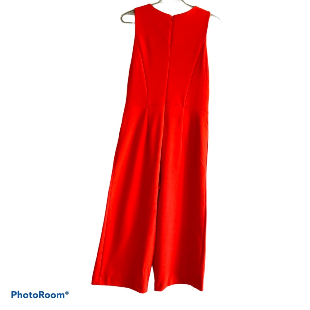 Spence Woman's cropped orange jumpsuit sz small - Picture 5 of 7